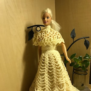 Crochet vestido de barbie Etsy Espa a