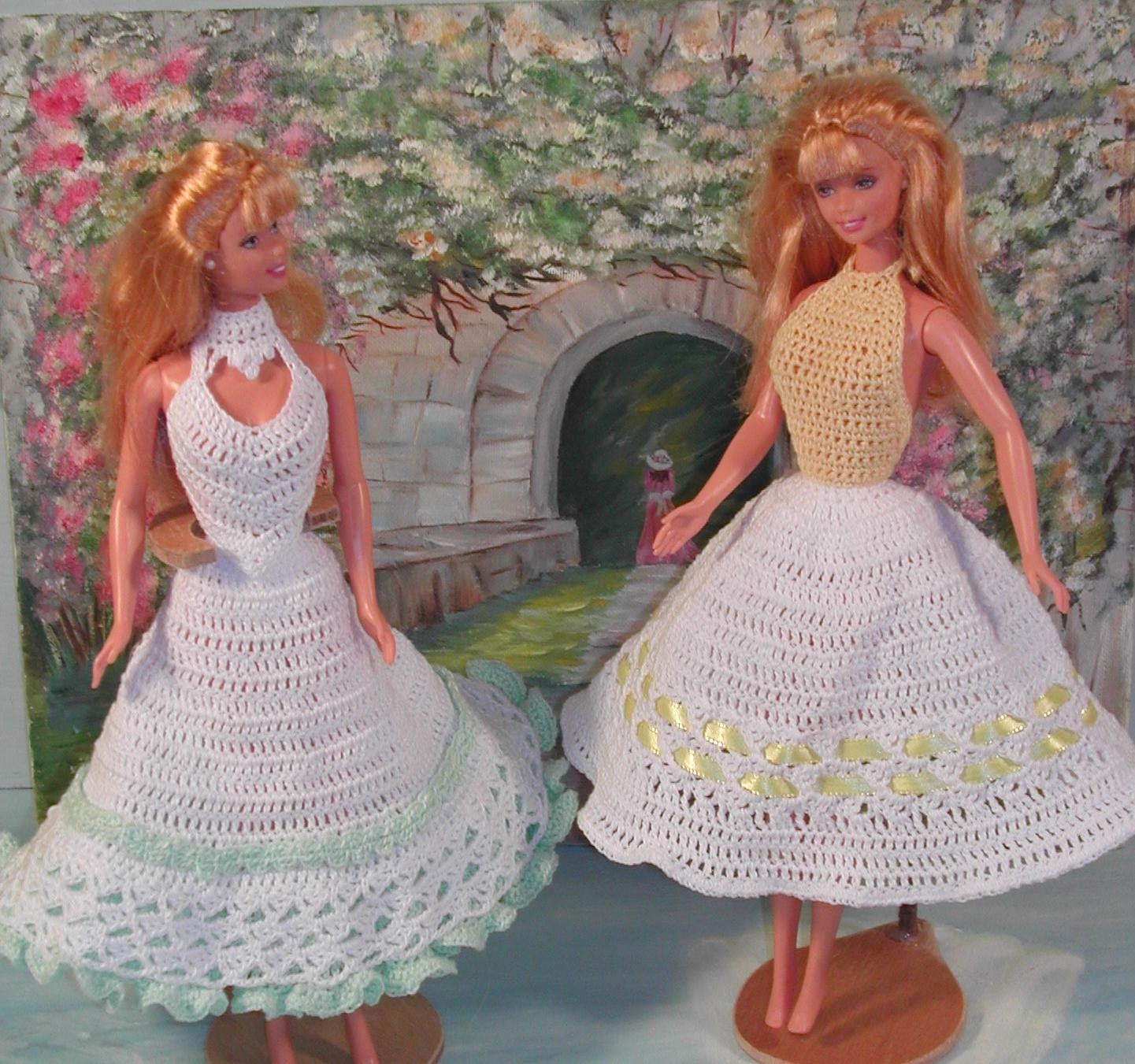 Señal Ten cuidado Perspectiva Barbie crochet patrones trajes de coleccionista de ganchillo - Etsy España