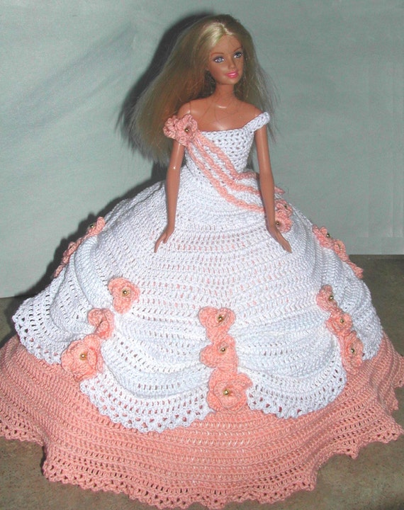 Crochet Fashion Doll Barbie Pattern 540 COTILLION BALL GOWN 1 - Etsy