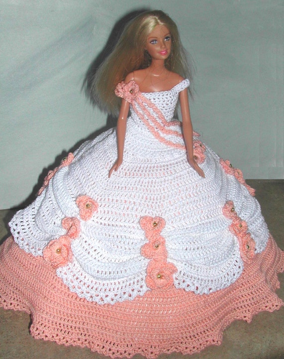 Crochet Party Dress for Barbie (Portuguese/Spanish)