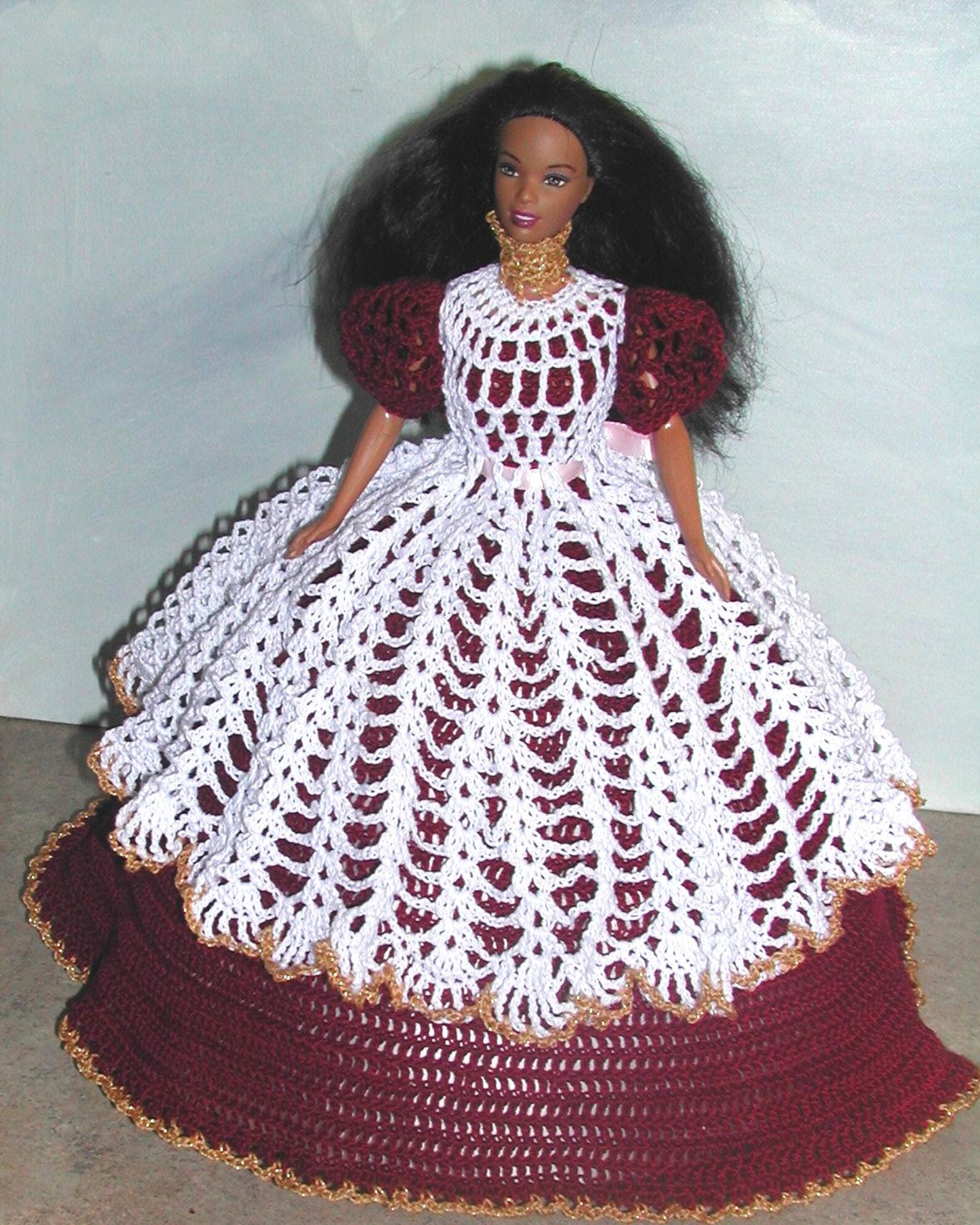 Crochet Fashion Doll Barbie Pattern 581 COTILLION BALL GOWN Etsy