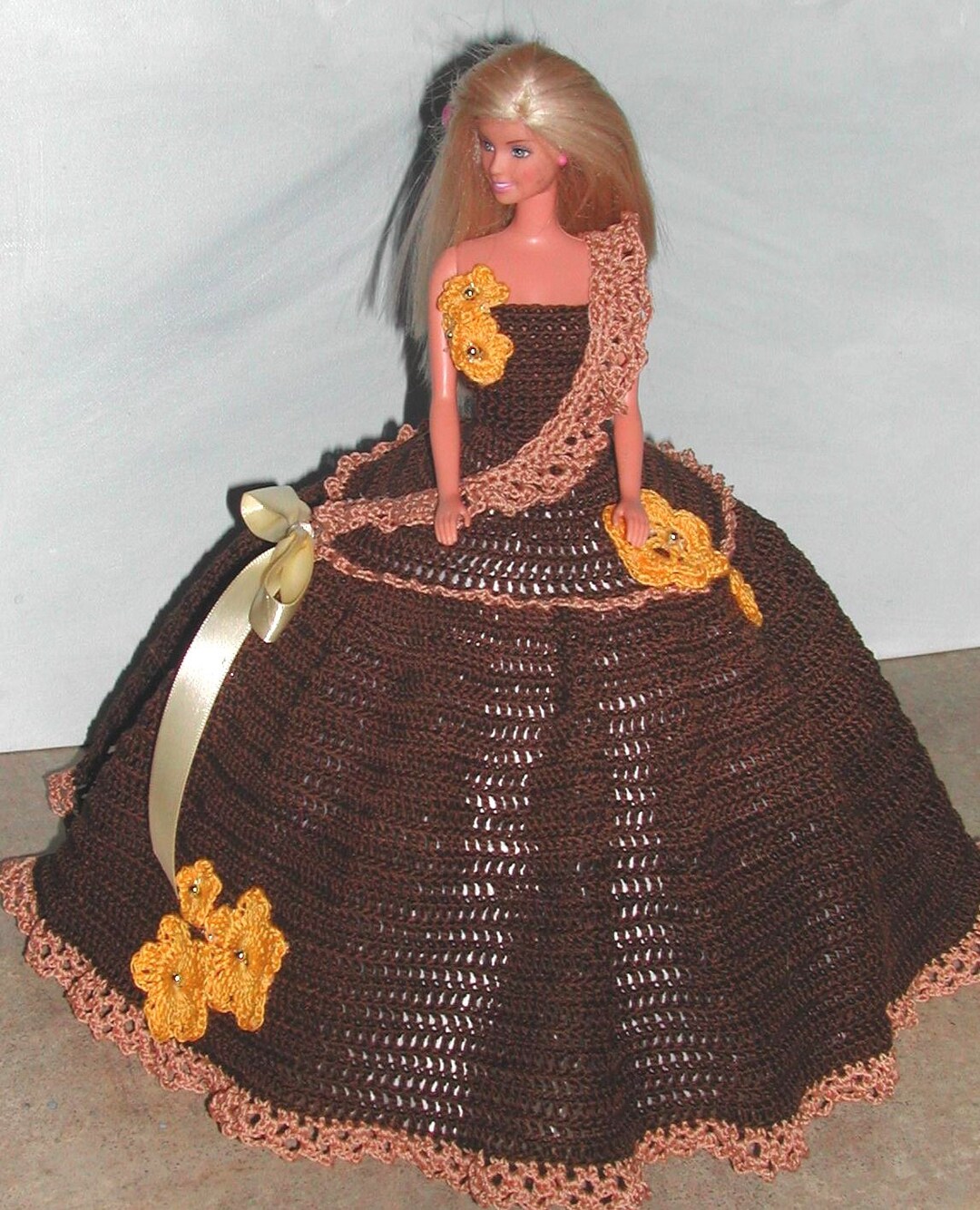 Crochet Fashion Doll Barbie Pattern 637 COTILLION BALL GOWN 11 Etsy