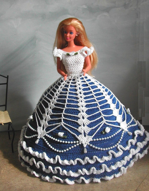 Crochet Party Dress for Barbie (Portuguese/Spanish)
