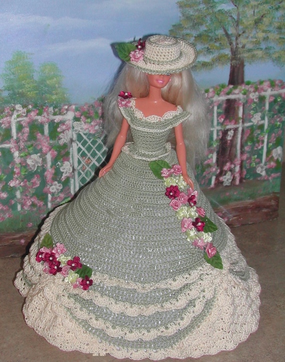 Señal Ten cuidado Perspectiva Barbie crochet patrones trajes de coleccionista de ganchillo - Etsy España