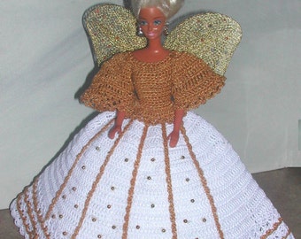 Crochet Fashion Doll Barbie Pattern- #515 ANGEL HOPE