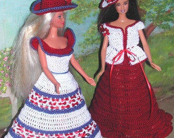 Crochet Fashion Doll Barbie  Pattern- #406 FUN TO MAKE #5