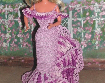 Barbie Crochet Patterns - Crochet Collector Costumes - Barbie Doll Crochet Pattern - Barbie Clothes #388 STEPPING HIGH #1