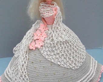 Crochet Fashion Doll Barbie Pattern- #2 ANTIQUE LACE