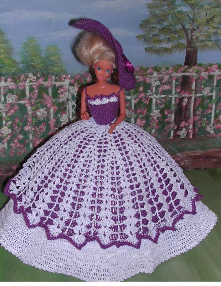 Barbie Crochet Patrones De Coleccionista De Ganchillo Barbie Muñeca Patrón De Ganchillo Barbie Ropa #121 CAROLINA MORNING | electricmall.com.ng