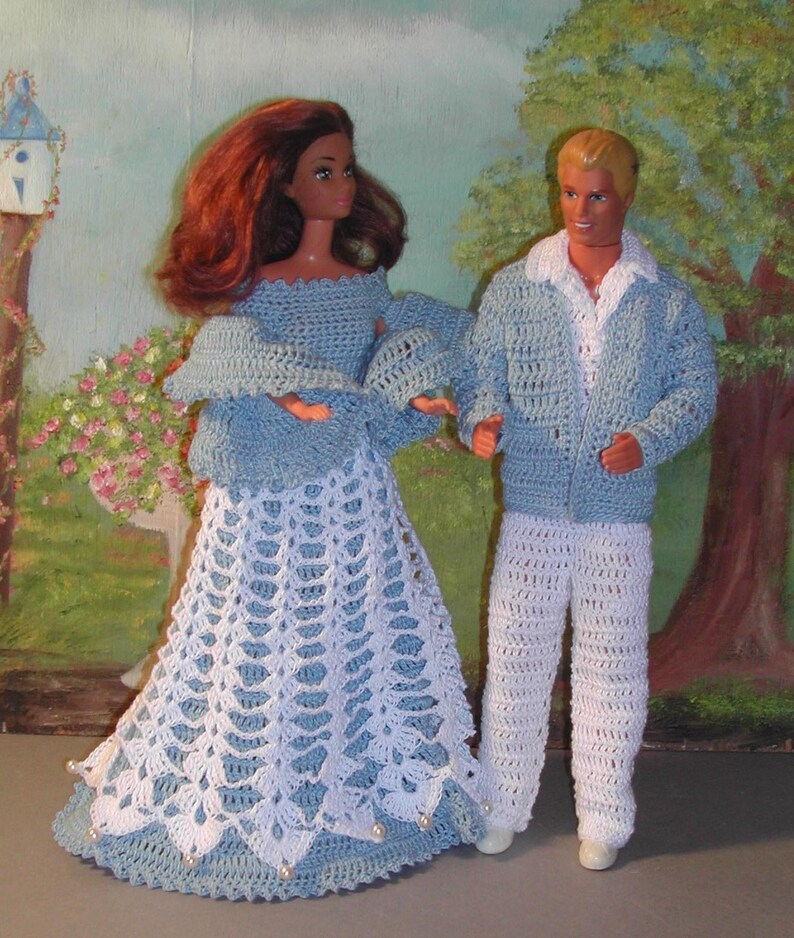 Crochet Fashion Doll Ken & Barbie Pattern 88 SPRINGTIME Etsy