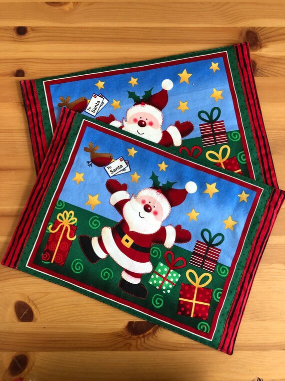 Christmas Place Mats Set of Two Etsy