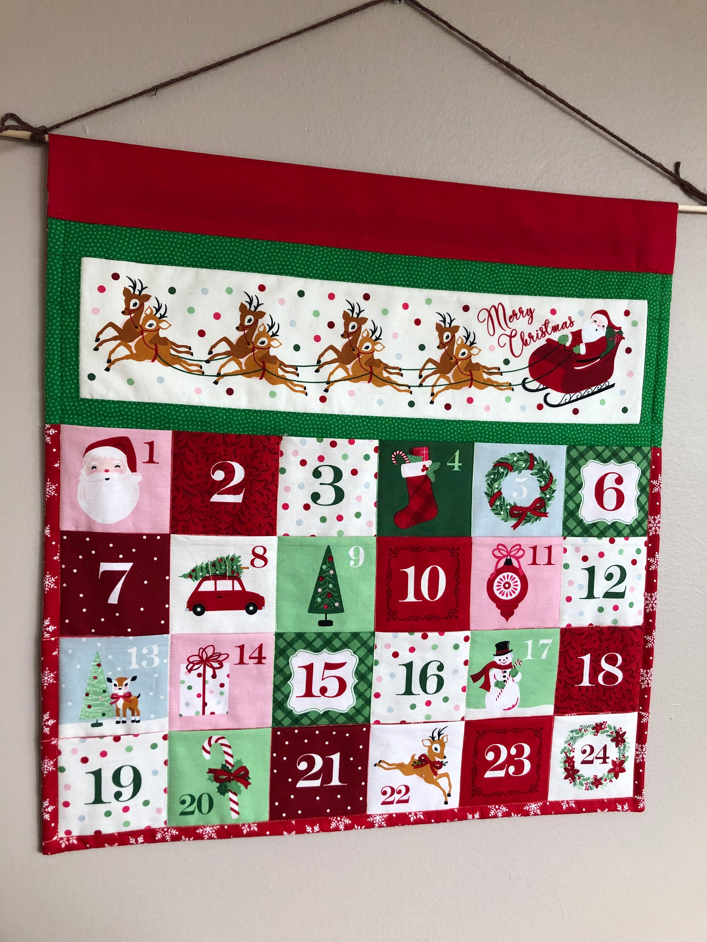 Advent Calendar Merry Christmas Etsy