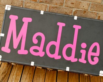 Personalized Summer Camp Trunk Vinyl Name Monogram Decal High Quality DIY