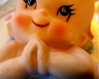 Adorable vintage baby wall hanging. Shower gift? REDUCED!!