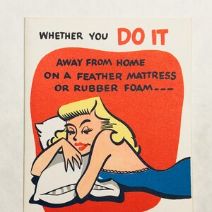 obtenha bem logo cartão comemorativo | Vintage dos anos 1940, 1950, NOS | Amigo com senso único de humor atrevido Kitsch Retro Pin Up Engraçado Fofo Único Sinta-se melhor