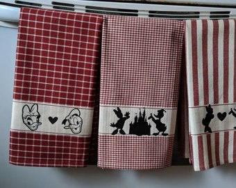 Linges décoratifs Donald Duck et Daisy Duck, torchons Donald Duck