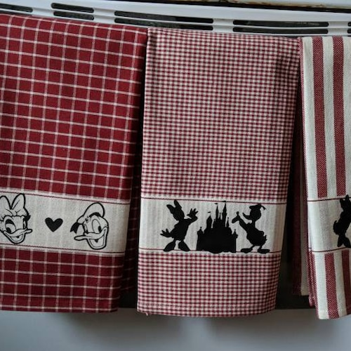 Decorative Donald Duck and Daisy Duck Towels Donald Duck Etsy
