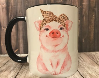 Mug « Gettin' Piggy With It » adorable cochon