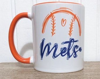 Mets Coffee Mug, NY Mets, Personalize List of Favorite Mets