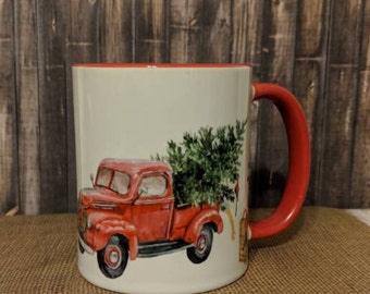 Mon meurtre préféré tasse à café, tasse à café MFM, rester hors de la forêt, tasse en céramique de 11 oz, mon meurtre préféré, tasse à café camion rouge