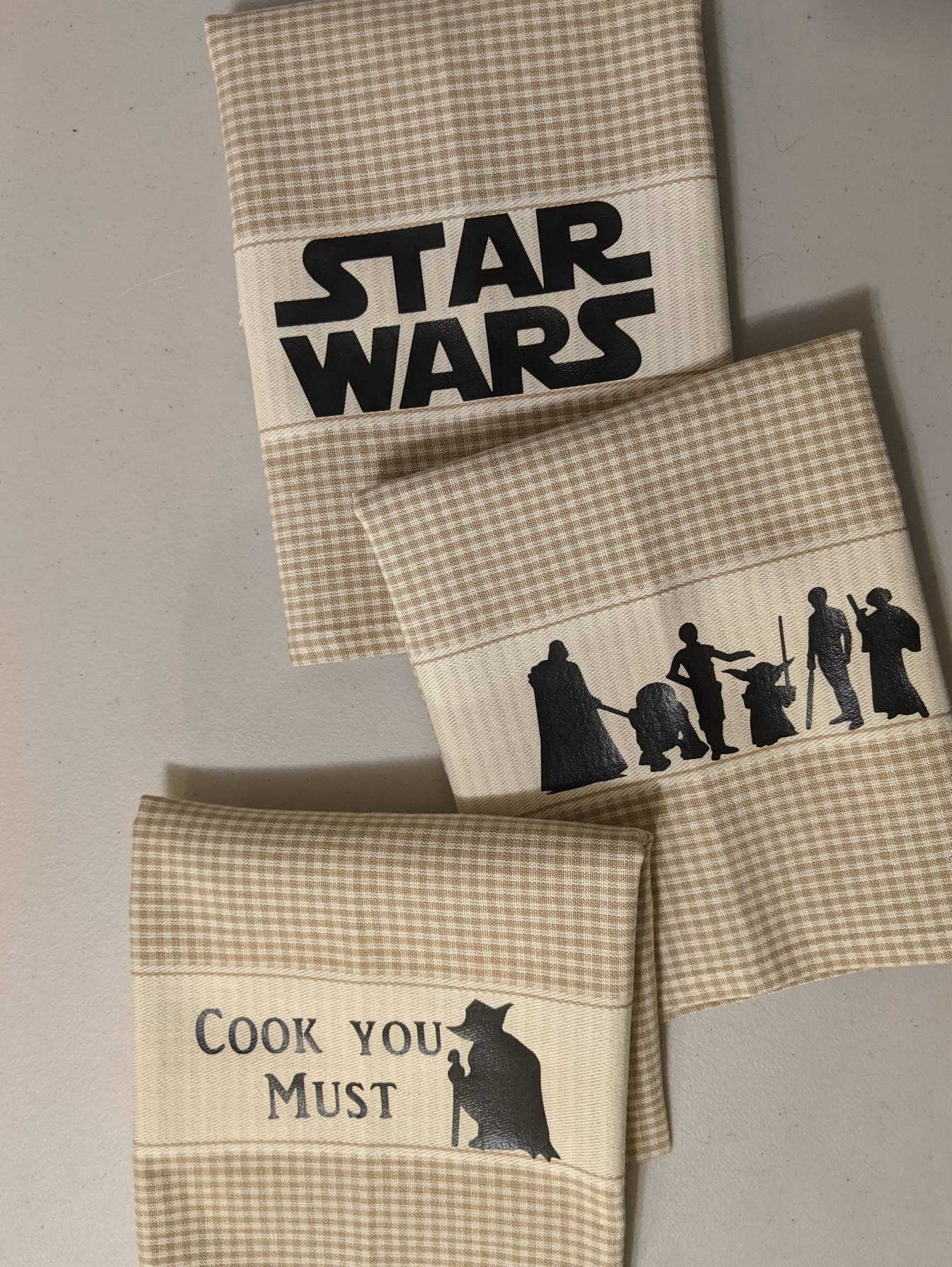  Star War* Kitchen Towels/Disne* Kitchen Towels Storm  Troopers/Jedi/Darth Vader Kitchen/Bathroom Towels : Handmade Products