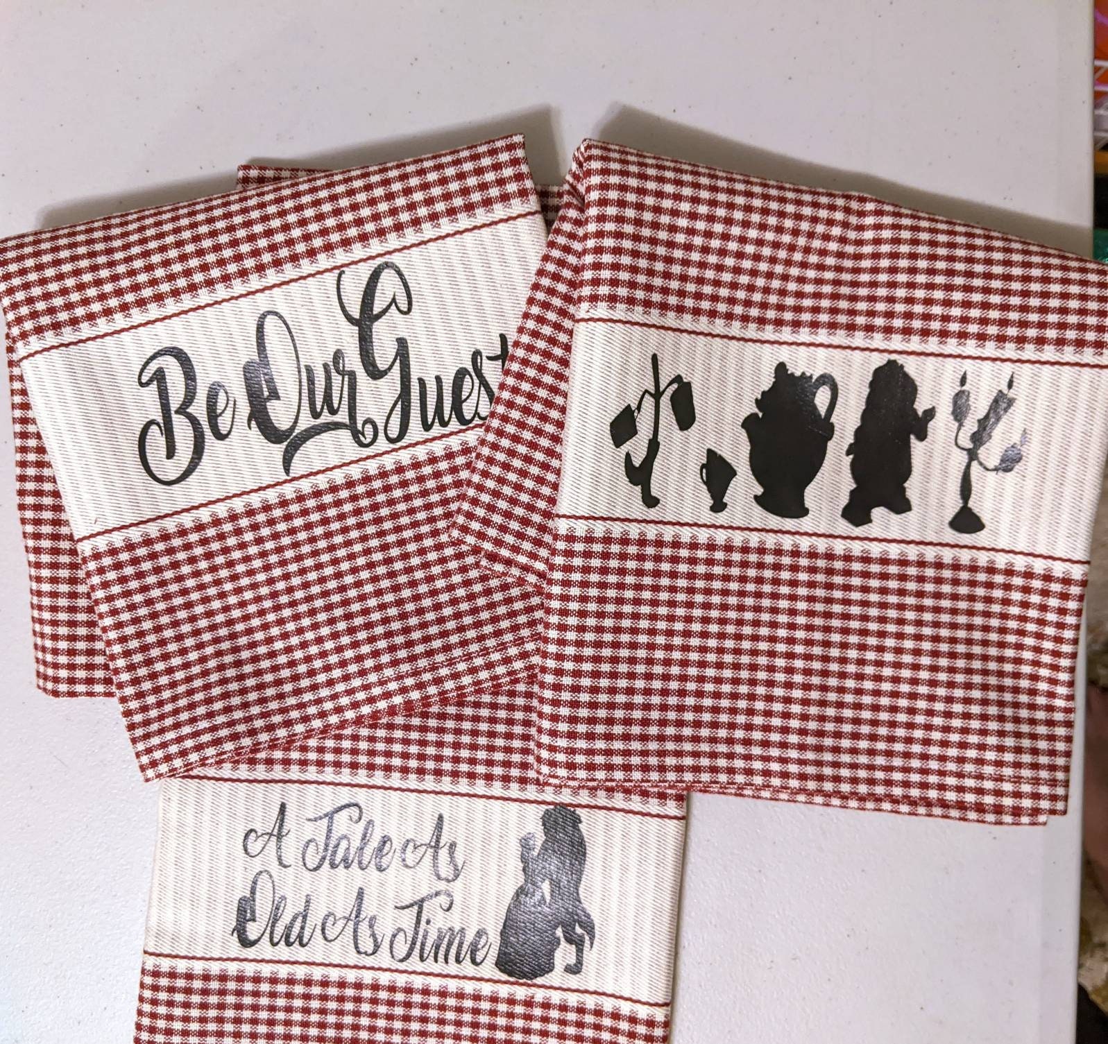 Decorative Beauty and the Beast Towel Set Etsy