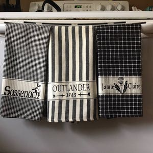 Decorative Outlander Towels Black Mix Set