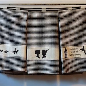 Set of Decorative Peter Pan and Tinker Bell Towels