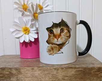 She Believed She Could, A Cat on Her Lap, Coffee Mug