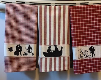 Dekorative kleine Meerjungfrau dekorative Handtuch Set, Küchenhandtücher
