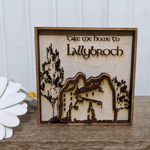 Take Me Back to Lallybroch, Mini farmhouse sign, Outlander Sign