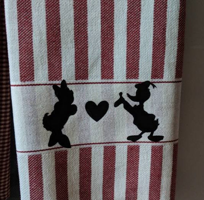 Decorative Donald Duck and Daisy Duck Towels Donald Duck Etsy