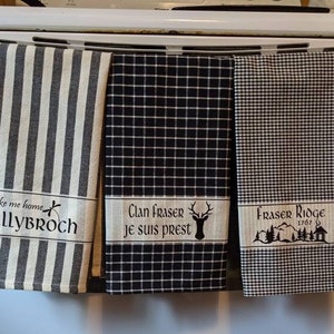Decorative Outlander Jamie Fraser Towels Set, Outlander Towels, Set of 3