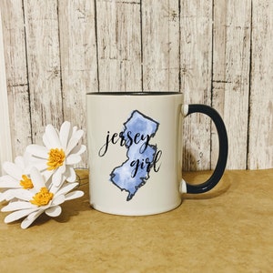 Jersey Girl Mug, New Jersey Coffee, My Home Town, Coffee Mug