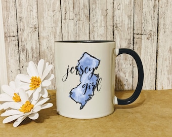 Mug Jersey Girl, café du New Jersey, ma ville natale, tasse à café