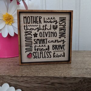 Mother Subway Art Sign, Mini Farmhouse sign for Mom