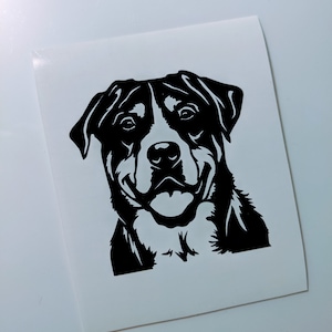 Greater Swiss Mountain Dog Decal, Dog Decal