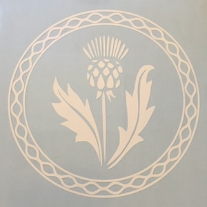 Outlander Thistle Decal, Car Decal, Laptop Decal