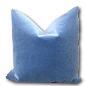 Cornflower blue sale pillows