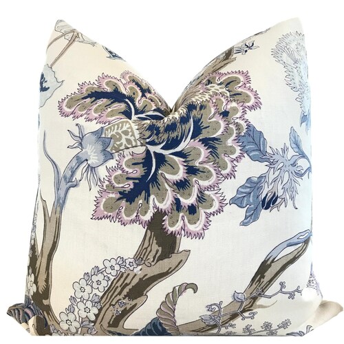 Schumacher Pillow Cover Indian Arbre Hyacinth Pillow Etsy
