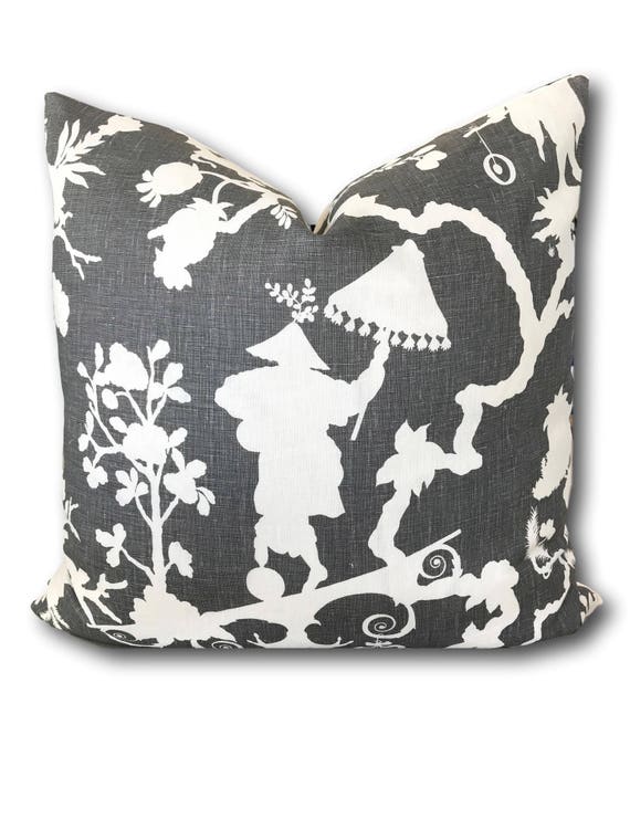 Shantung Silhouette Pillow Cover w Decorative Pillow Cover Five pointed