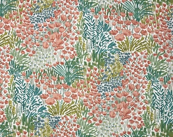 Pastel Floral Pillow Cover: Modern Green Blue Accent Pillow