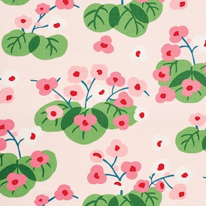 Schumacher Saku Pink Pillow Cover - Floral Pillow  w/Ivory Linen Reverse - Pink Floral Pillow - 18 X 18 - 20 X 20 - 22 X 22 -  COVER ONLY