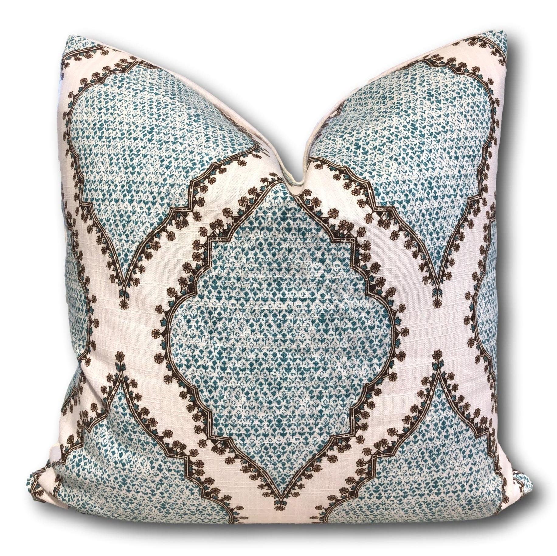 John Robshaw Textiles  Adira Indigo Outdoor Pillow - John Robshaw