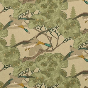 Lee Jofa Flying Ducks in Emerald Green pillow cover - Hunting Pillow Cover - Sportsman Pillow Cover - Green Bird Pillow Cover - COVER ONLY