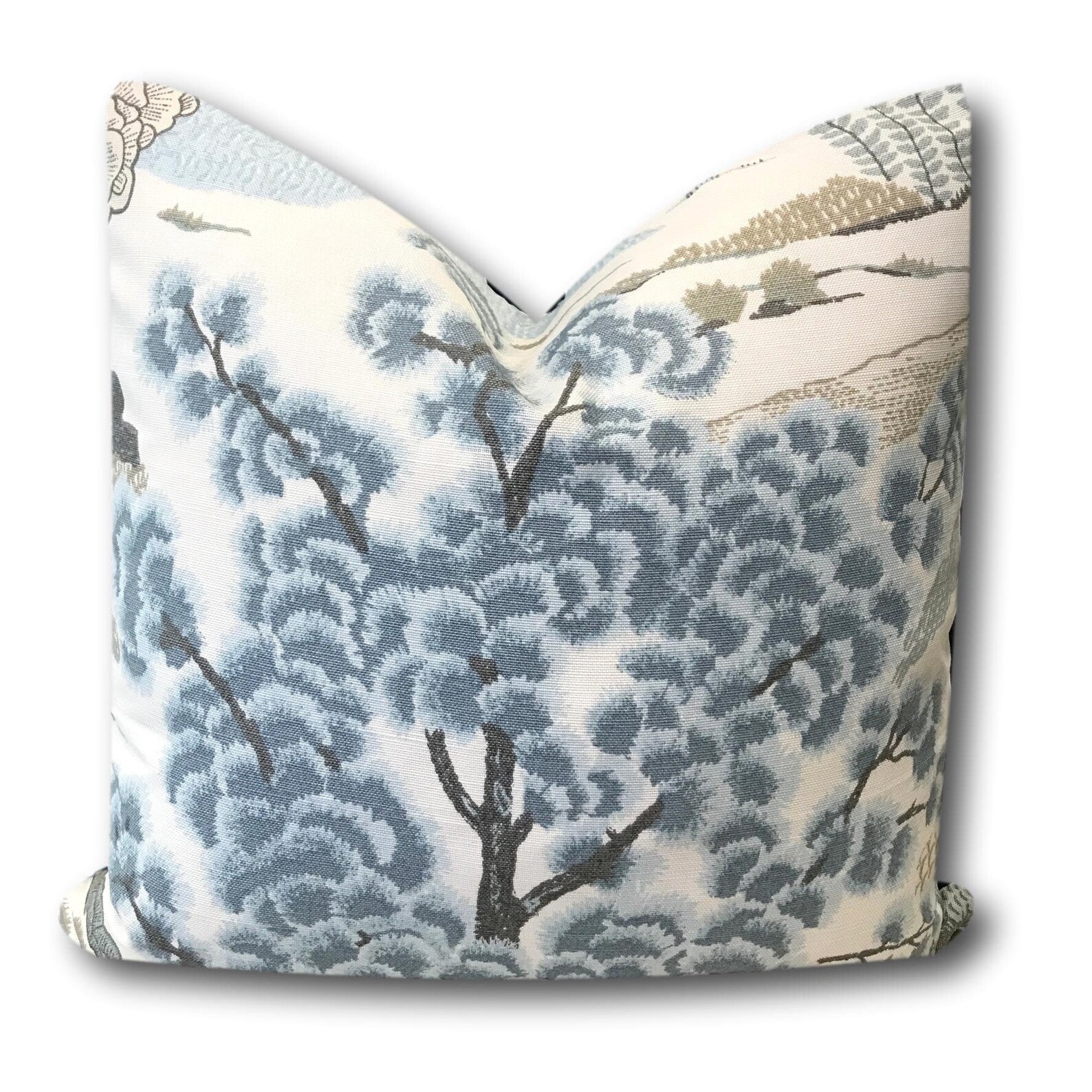 Thibaut Daintree Aqua Pillow Cover Nanjing Pillow Etsy