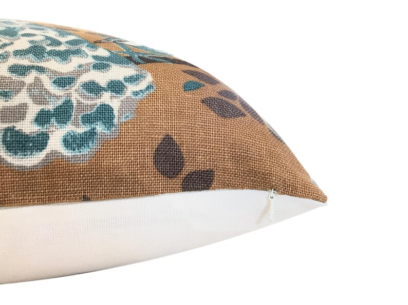 Peacock Pillow Floral Pillow Bird Pillow Robert Allen Vintage Etsy