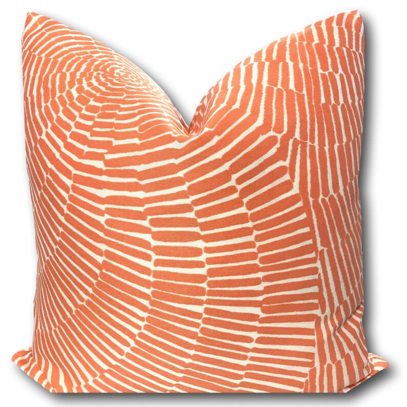 Schumacher Pillow Cover Sonriza Orange Pillow Cover Trina Etsy