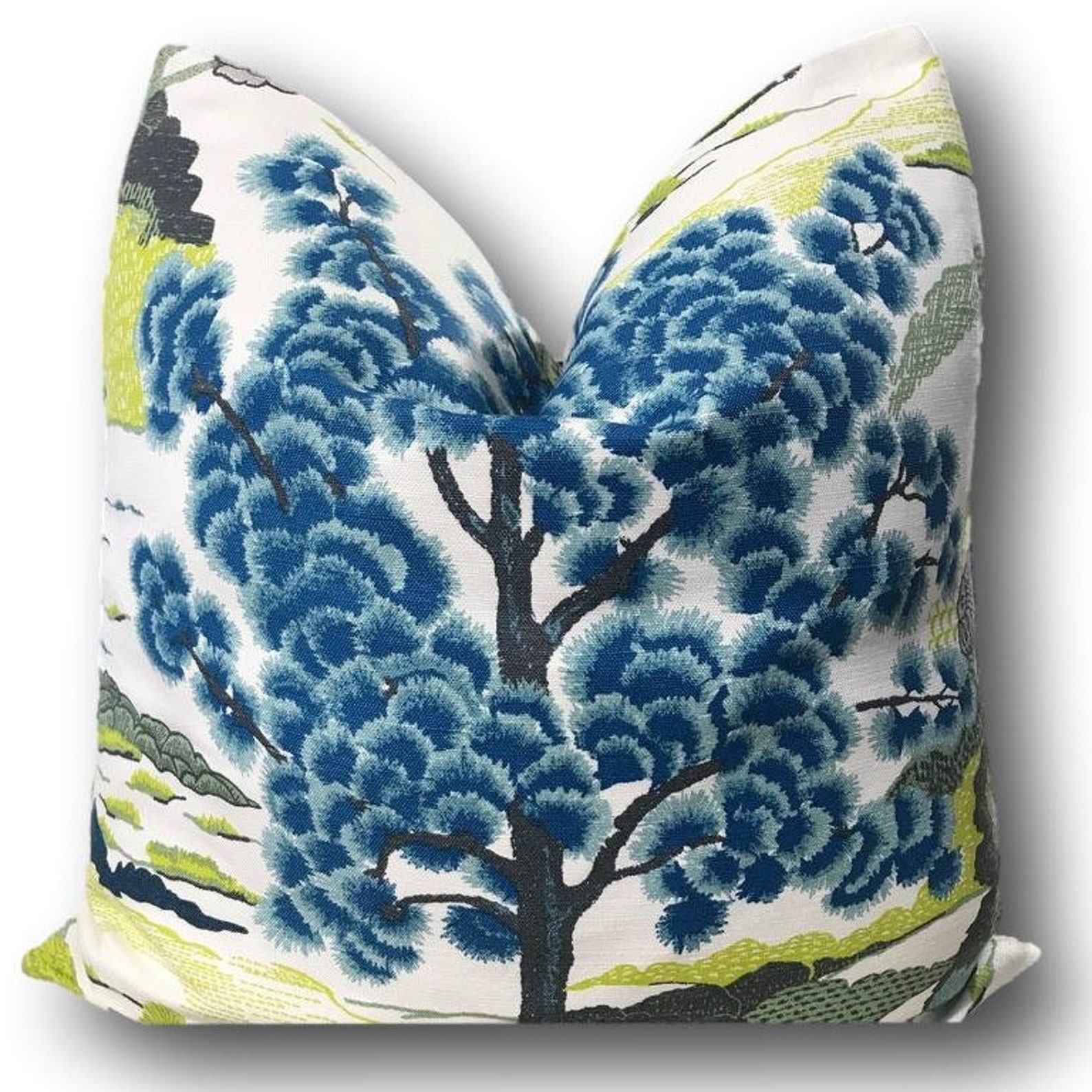 Thibaut Daintree Bluemoon Pillow Cover Nanjing Pillow Etsy