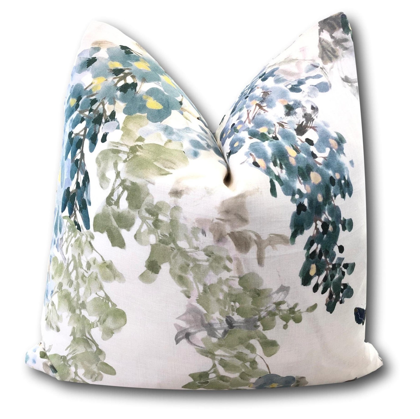 Sanderson Wisteria Falls Mineral Pillow Cover Floral Pillow Etsy